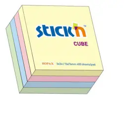 Karteczki samop. STICK'N  76x76 400k. - mix pastel
