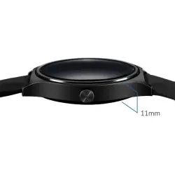Smartwatch inteligentny zegarek RS100 NanoRS bluetooth krokomierz monitor snu pomiar tętna  czarny-1