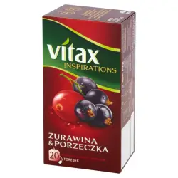 Herbata eksp. VITAX INS. Żurawina Porzeczka op.20-300808