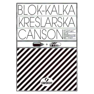 Kalka kreślarska CANSON A4 90/95g. blok 30 ark.-11959