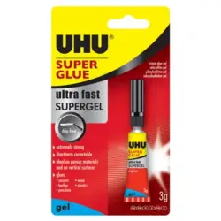 Klej błyskawiczny UHU Super Glue 3g. żel-362446