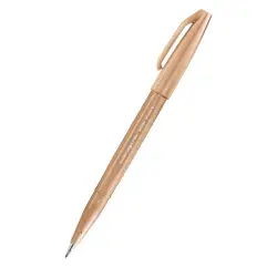 Pisak do kaligrafii PENTEL SES15 Brush Pen - brązowy jasny