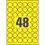 Etykiety AVERY ZWECKFORM HD fi30 żółte L6128-20-266622