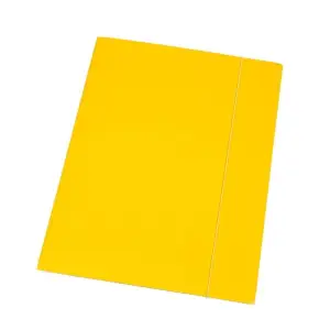 Teczka z gumką A4 DOTTS lakierowana - żółta-331218