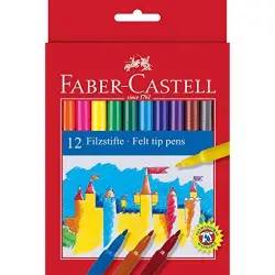 Flamastry FABER CASTELL Zamek 12 kolorów FC554212 kartonik-470790