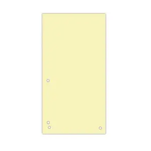 Przekładki DONAU kartonowe 1/3 A4 op.100  - żółte-614808