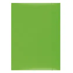 Teczka z gumką OFFICE PRODUCTS A4 lakier - zielona-616565