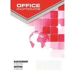 Blok biurowy OFFICE PRODUCTS A4 w kratkę 50 kart. 70gsm-617124