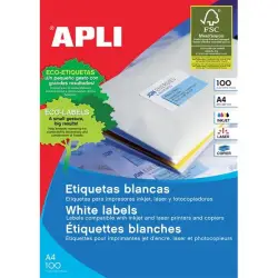 Etykiety APLI uniwersalne 52,5x29,7mm, prostokątne, białe 100 ark.-617487