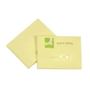 Karteczki samop. Q-CONNECT 102x76mm - żółty-617250