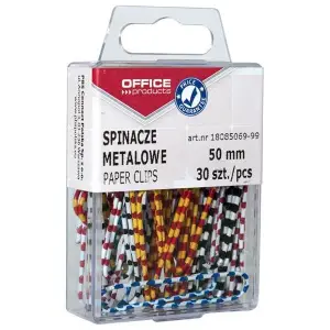 Spinacz OFFICE PRODUCTS 50mm zebra op.30-619827