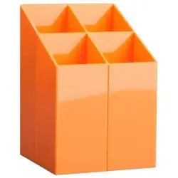 Przybornik na biurko ICO z przegrodami pomarańczowy-624343