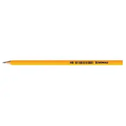 Ołówek drewniany DONAU HB żółty-628860