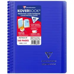 Kołonotatnik CLAIREFONTAINE Koverbook w linię 80 kart. 148x21cm mix kolorów-662281