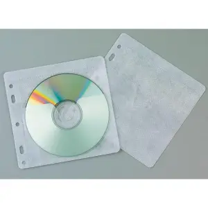 Koperty na CD/DVD Q-CONNECT do wpinania 40szt. białe-724180