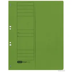 Skoroszyt ELBA kartonowy A4 1/2 oczkowy - zielony 100551879