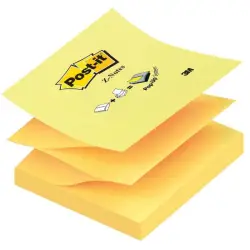 Karteczki POST-IT Z-Notes harmonijkowe R-330 76x76mm 1x100 kart. żółty-628164